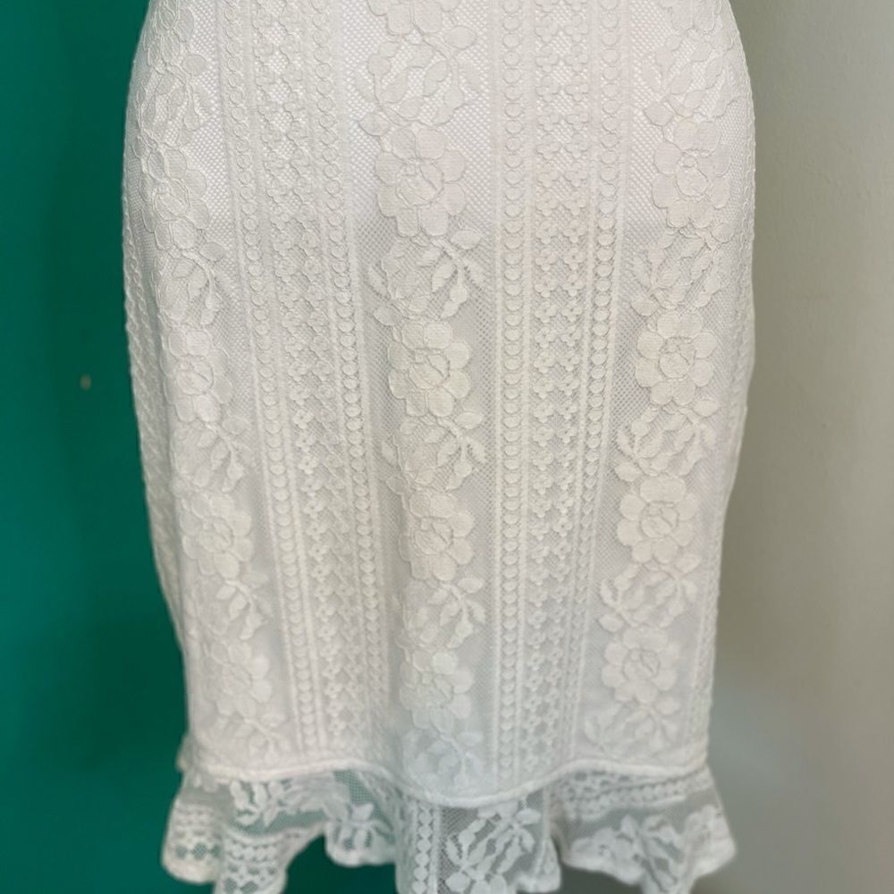 REVOLVE BY THE WAY Mallory Ruffle Lace Mini Dress.Size M - Picture 10 of 16